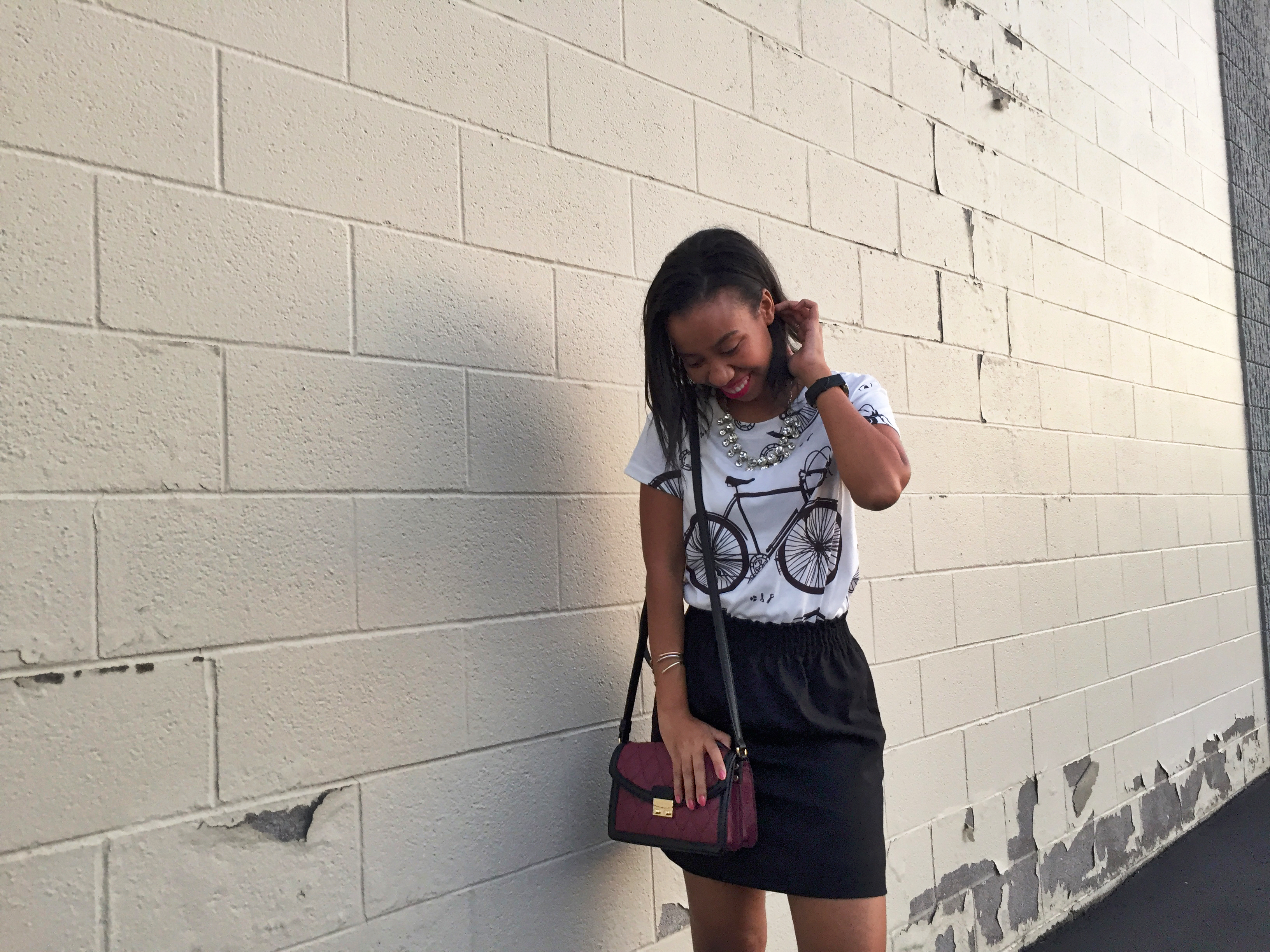 Bicycle Graphic Tee Vera Bradley Tess Crossbody What Nicole Wore