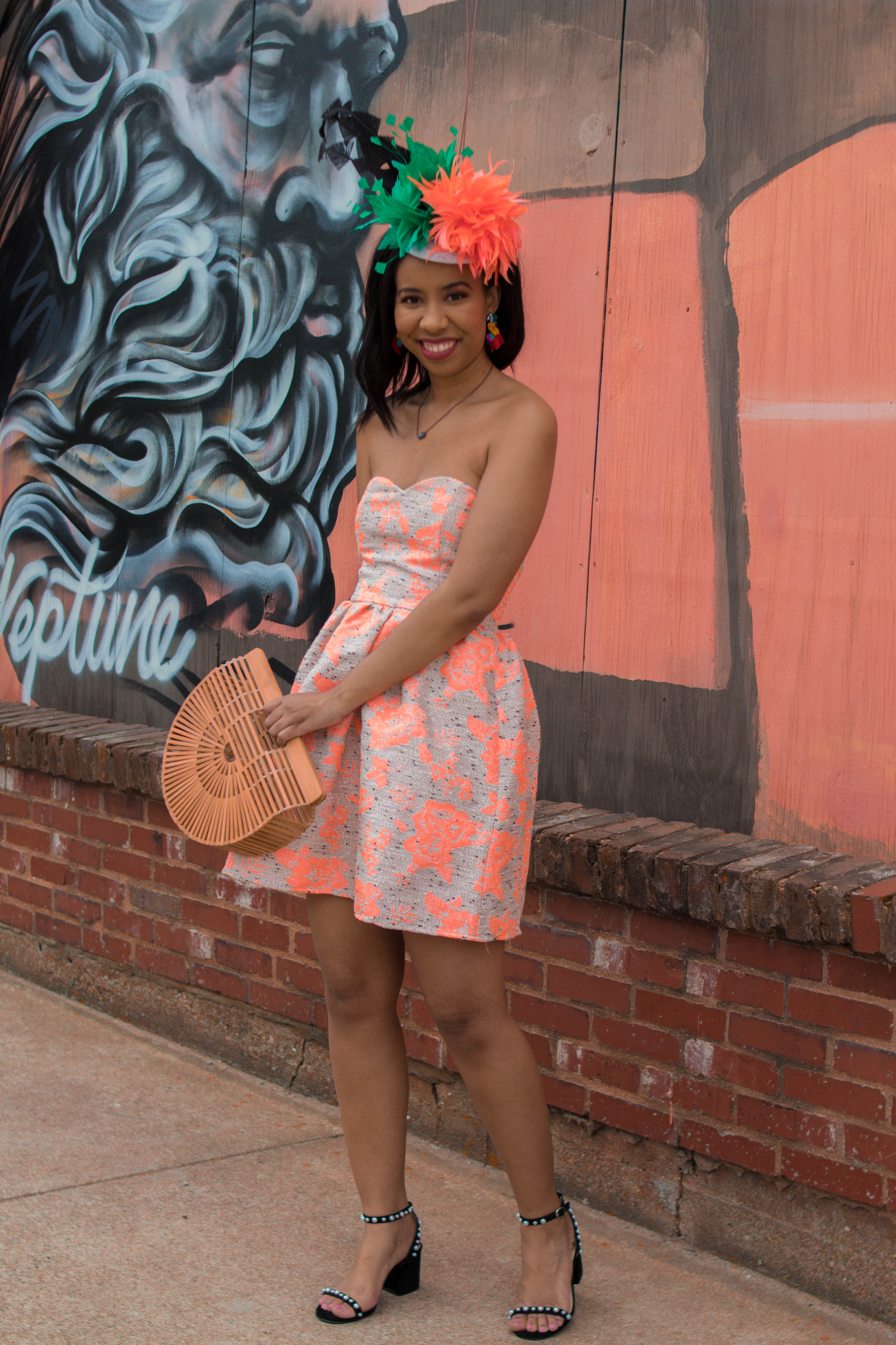 Wearing Orange for Awards in the Arts Churchill Downs Style