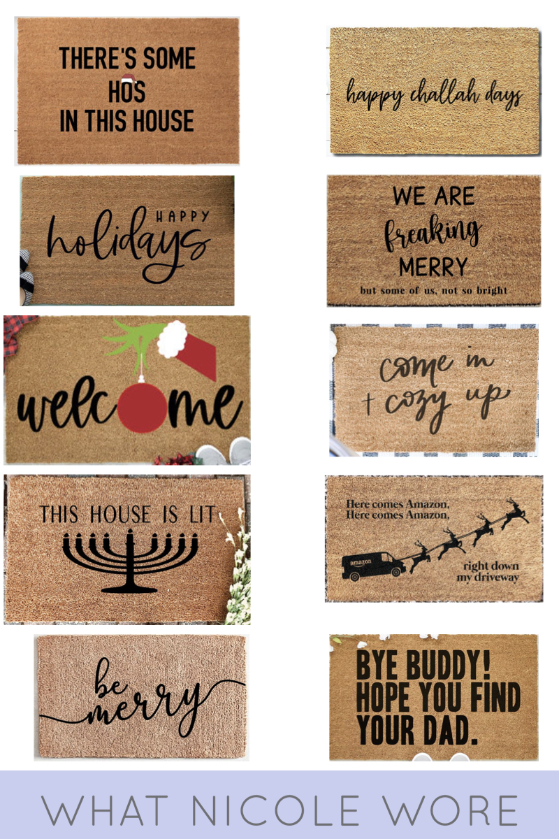 10 Welcome Mats for a Jolly Holiday Season
